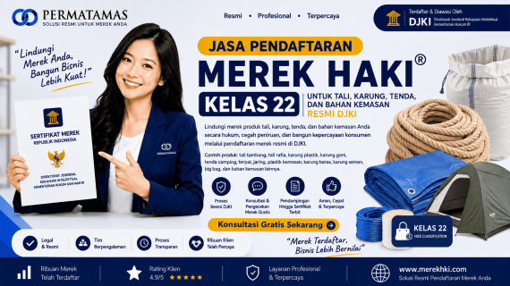 Layanan Pengurusan Merek HAKI Kelas 22 bagi Industri Kemasan