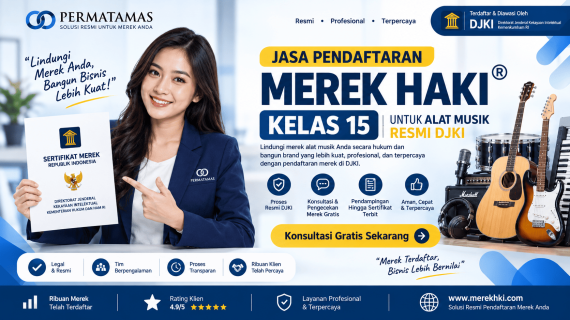 Layanan Pengurusan Merek HAKI Kelas 15 bagi Industri Alat Musik