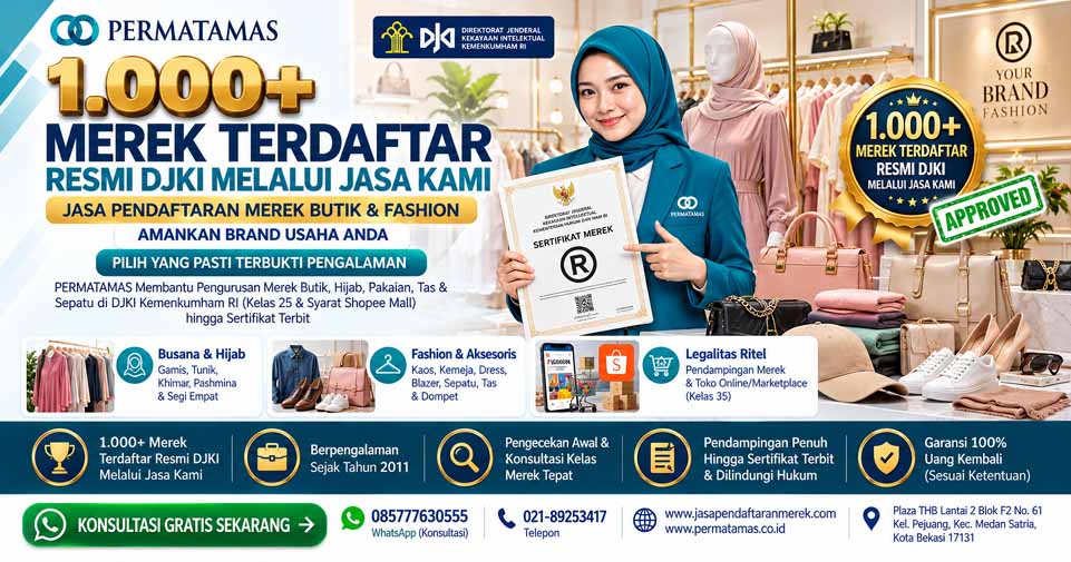 Jasa Pendaftaran Merek Butik & Fashion — Amankan Brand Usaha Anda